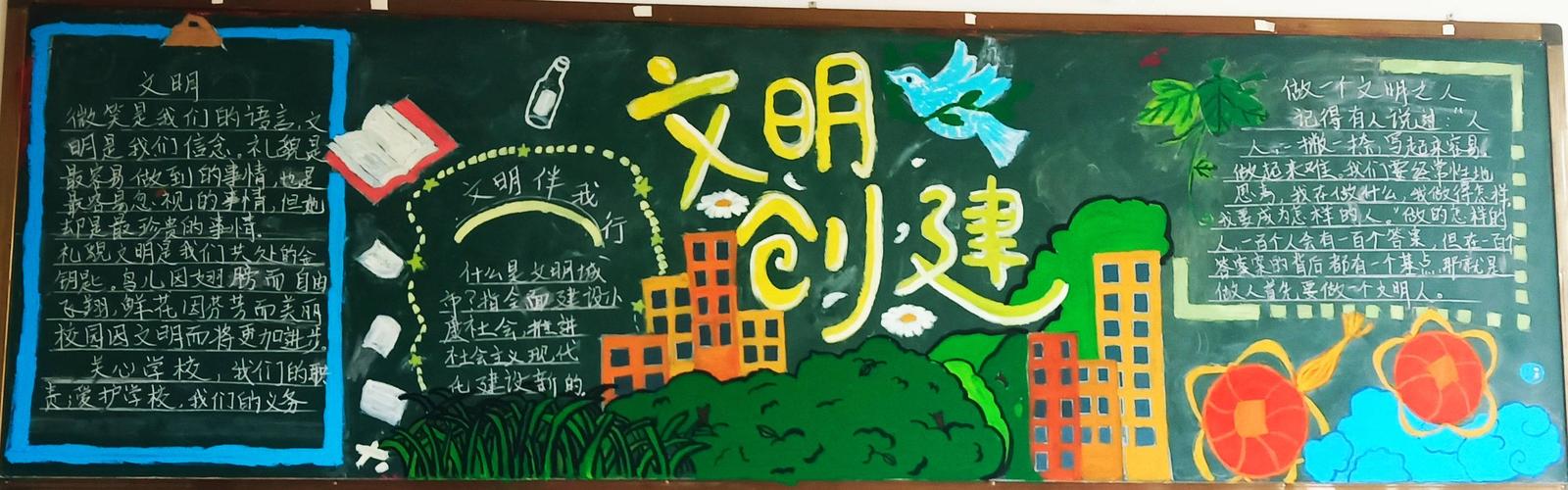 六无创建黑板报 黑板报图片素材