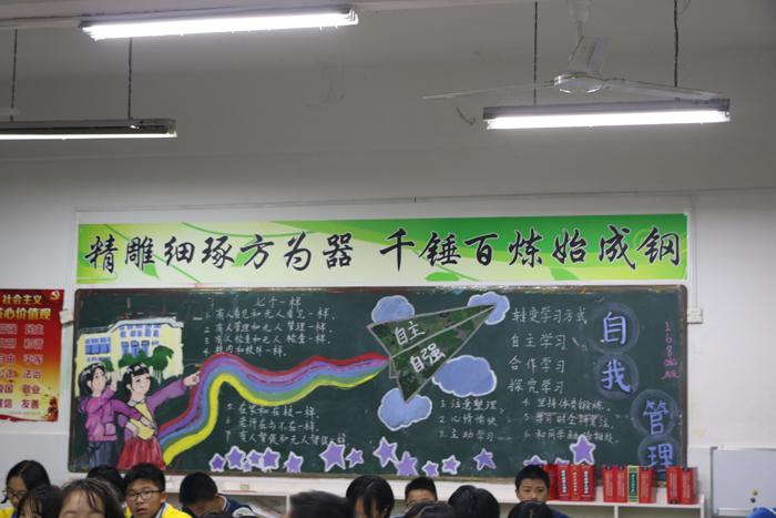 学生自我管理黑板报 学生黑板报图片大全