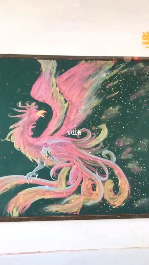 凤凰黑板报 黑板报图片素材