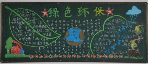 关于初中校园环境黑板报 初中黑板报图片素材
