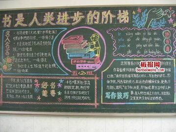 大学读书交流黑板报 大学黑板报图片大全