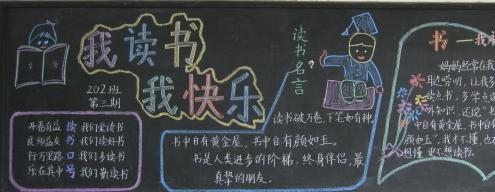 读书使我快乐的黑板报 我和我的祖国黑板报图片素材