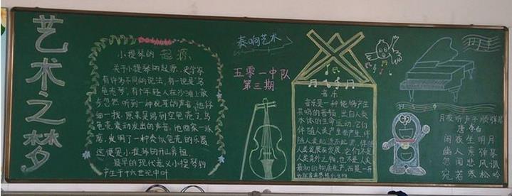 怎么画欢乐音乐会的黑板报 画黑板报图片素材