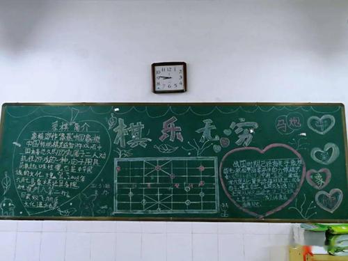 象棋教室黑板报 教室黑板报图片素材