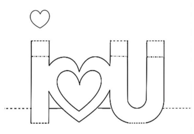 幼儿园I love you贺卡 Love贺卡