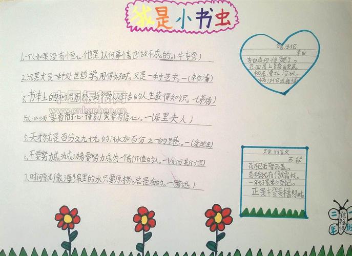 我是小小观察师手抄报 我是小书虫手抄报