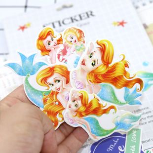美人鱼主题手工贺卡 美人鱼手工贺卡