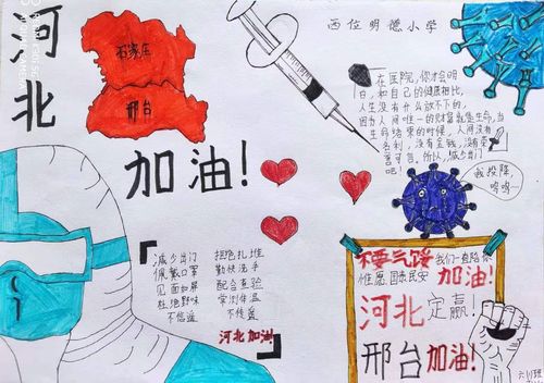 小学生抗击疫情的简单手抄报 小学生简单手抄报