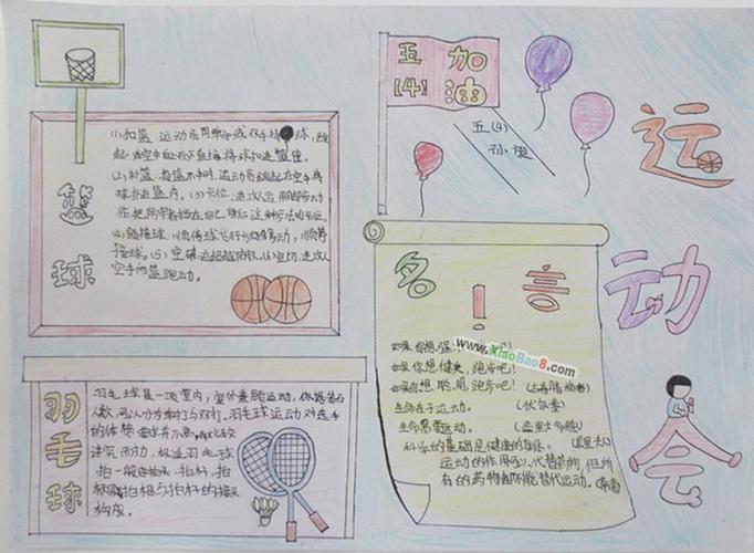 八上洋务运动手抄报 运动会手抄报