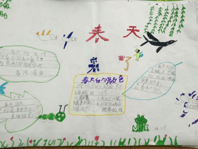 三年级二课燕子手抄报 三年级手抄报