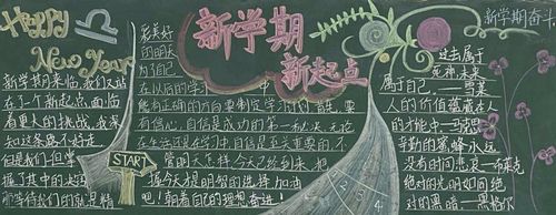 新学期新气象资料黑板报 新学期新气象黑板报图片大全