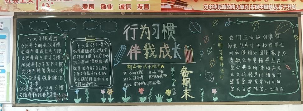 规矩黑板报 黑板报图片大全