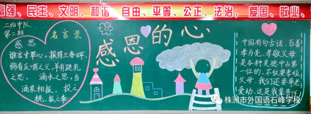 感恩节主黑板报 感恩节黑板报图片大全