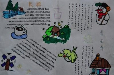昆明名胜古迹的手抄报 名胜古迹手抄报