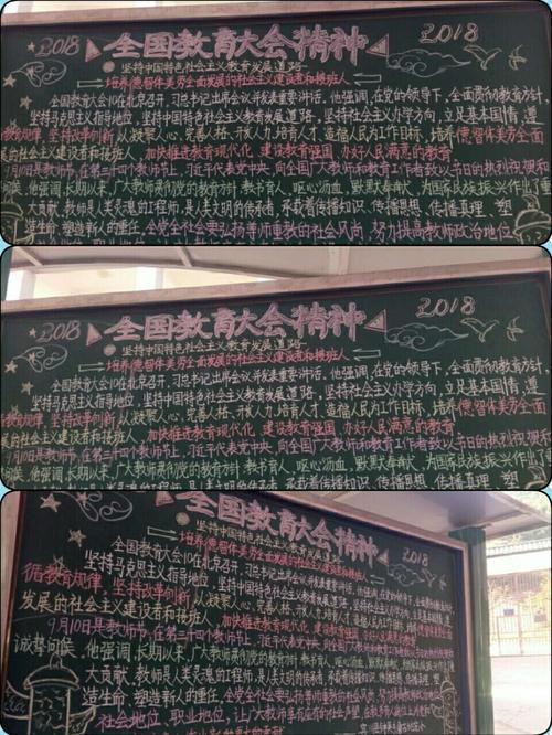 全国教育工作大会黑板报 教育黑板报图片大全