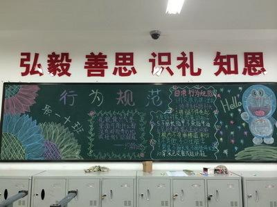 倡导8不行为黑板报 黑板报图片大全