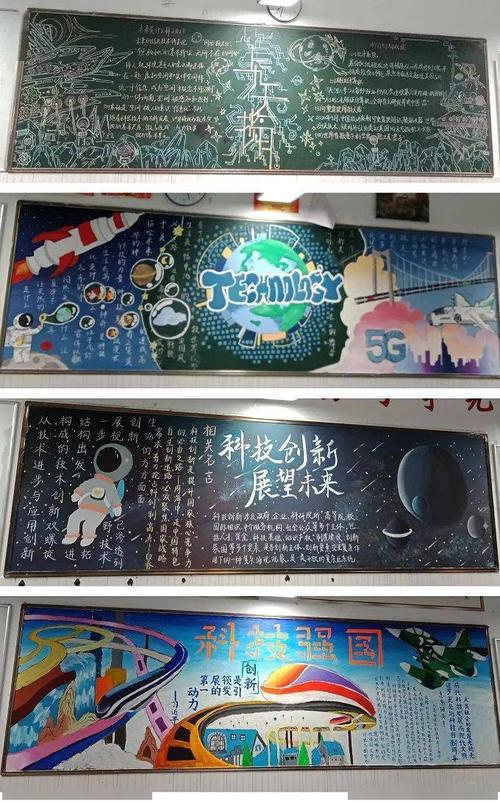 航空航天黑板报 黑板报图片大全