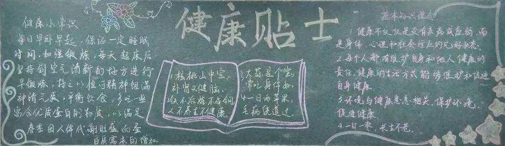 公共卫生健康知识黑板报 卫生黑板报图片大全