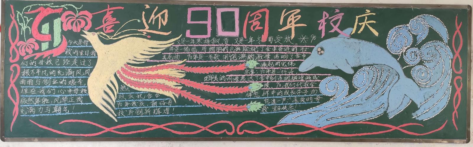 30年校庆黑板报 校庆黑板报图片素材