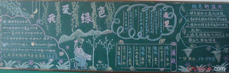 3月12号植树节黑板报 植树节黑板报图片大全