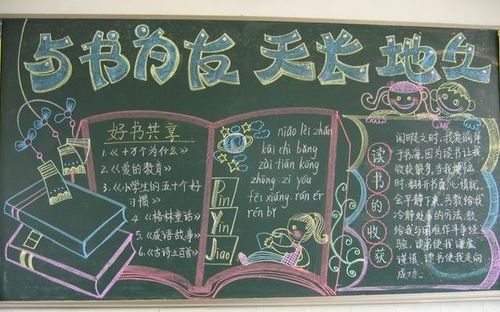 关于语文阅读的黑板报 语文黑板报图片大全