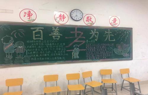 孝长辈敬他人的黑板报 黑板报图片大全