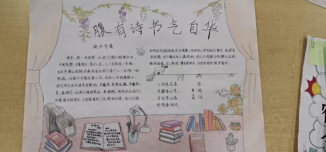 阅读中的向更好的自己手抄报 最好的手抄报