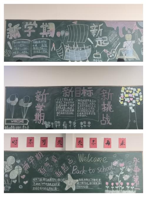 新期望新目标新征程黑板报 新时代黑板报图片大全