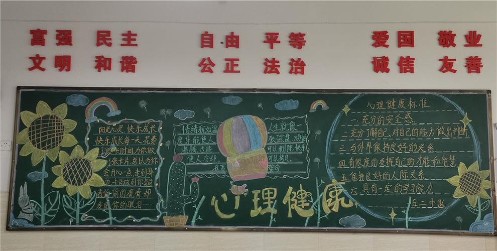 心里健康活动黑板报 健康黑板报图片大全