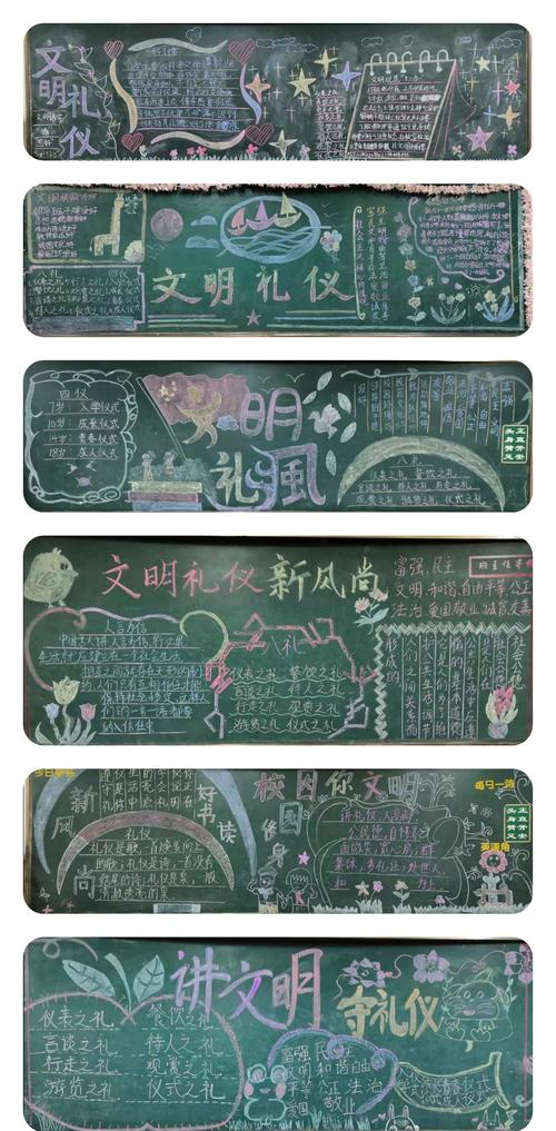 与文明通行黑板报 文明黑板报图片大全