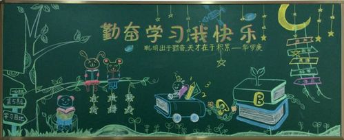 自强勤学简单的黑板报 简单的黑板报图片大全