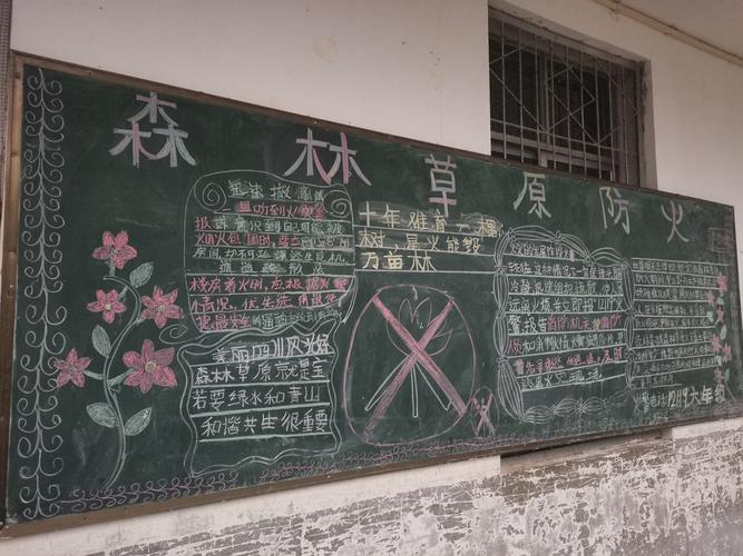 消防防火森林防火防震黑板报 森林防火黑板报图片大全