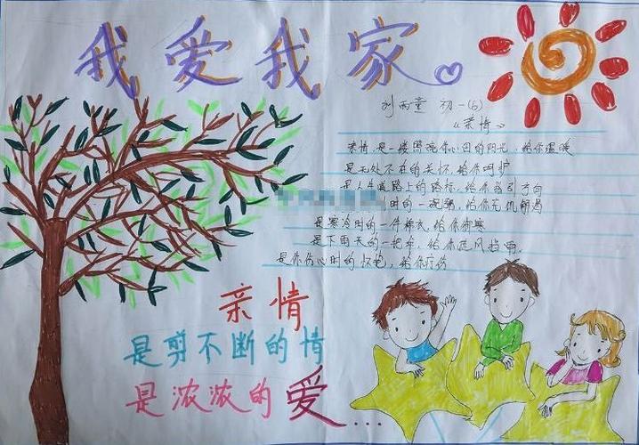 记录家庭温馨时刻手抄报 家庭手抄报