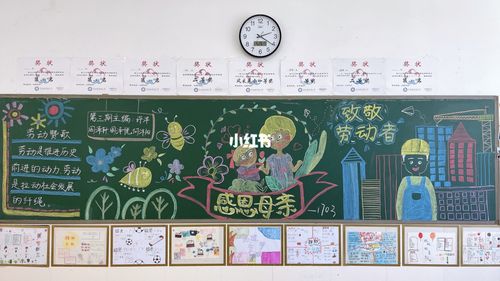 劳动节母亲节黑板报 母亲节黑板报图片大全