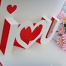 lov字母e立体贺卡 love立贺卡