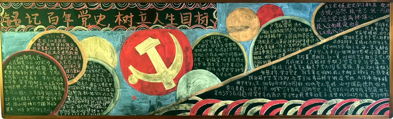 生产目标黑板报 黑板报图片素材