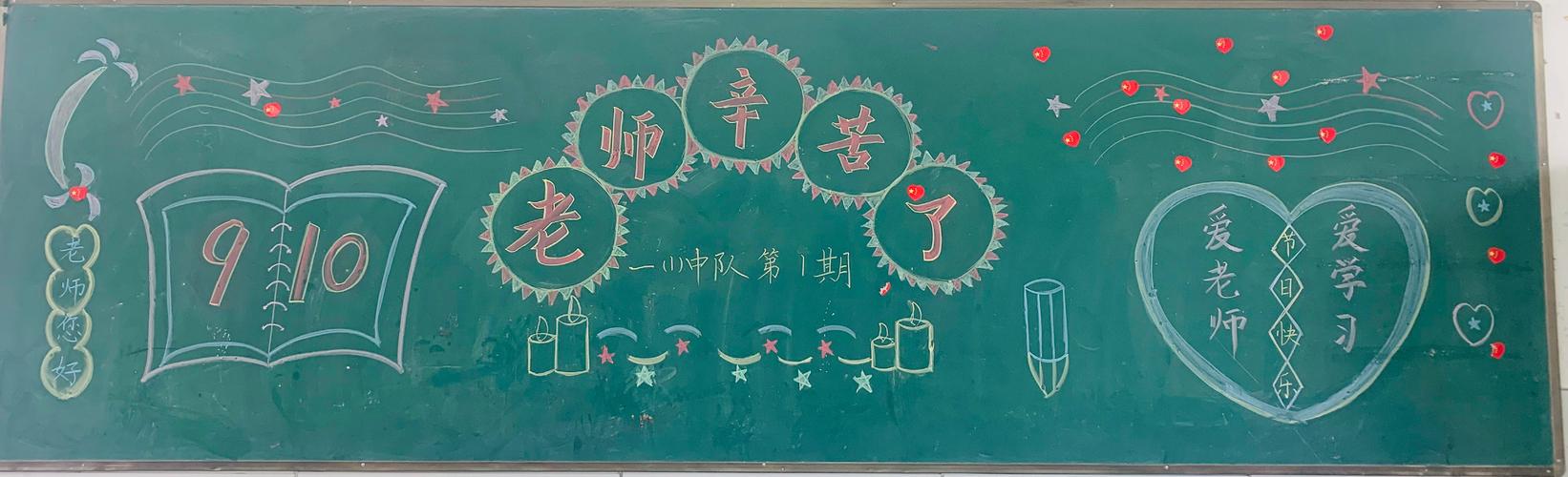 铭记恩师砥砺前行黑板报 黑板报图片素材
