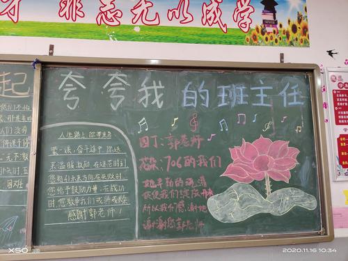 夸夸我们班黑板报 黑板报图片素材