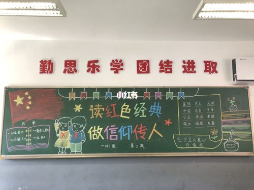 关于阅读红色经典的黑板报 阅读黑板报图片大全