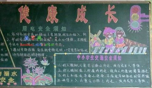 过康健的生活黑板报 黑板报图片素材