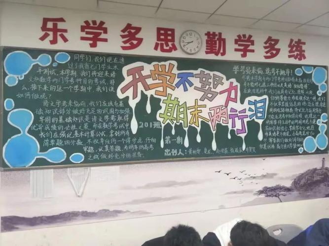 积极向上主题黑板报 主题黑板报图片素材