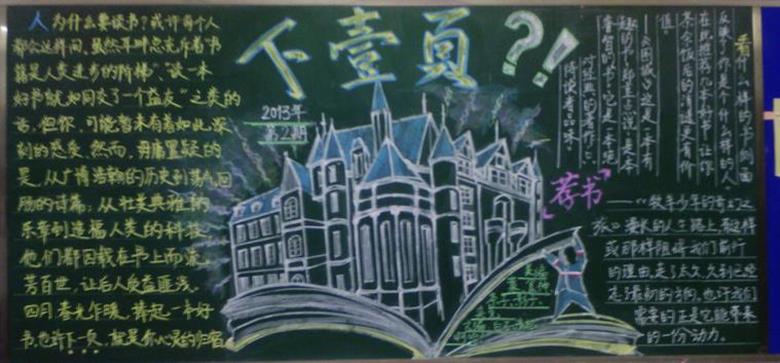 主题是爱学习的黑板报 爱学习黑板报图片素材