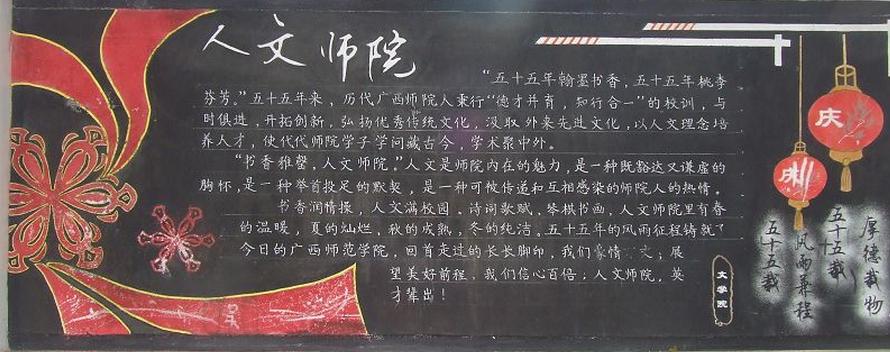 以初识大学为主题的作文黑板报 大学黑板报图片大全