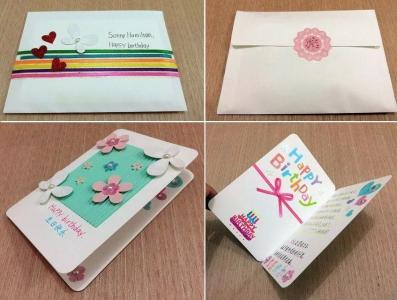 小明制作了生日贺卡 清明制作贺卡