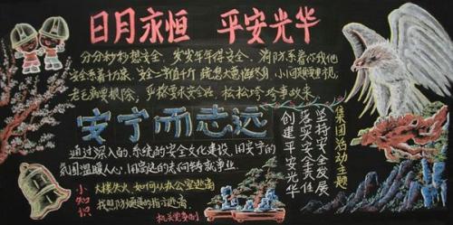 纺纱厂黑板报 黑板报图片素材