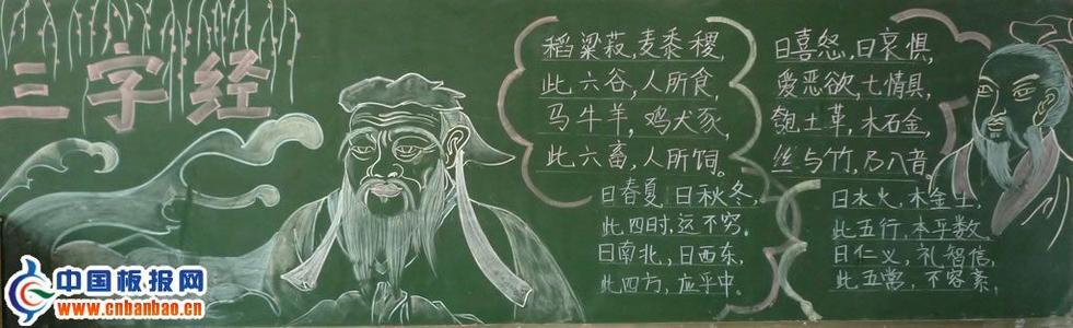 关于三字经的黑板报 关于黑板报图片素材