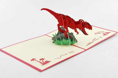元旦恐龙图案贺卡 恐龙图案贺卡