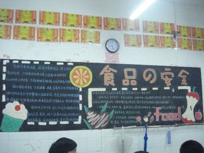 交通安全与食品卫生黑板报 交通安全黑板报图片素材