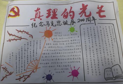 马克思哲学黑板报 黑板报图片素材