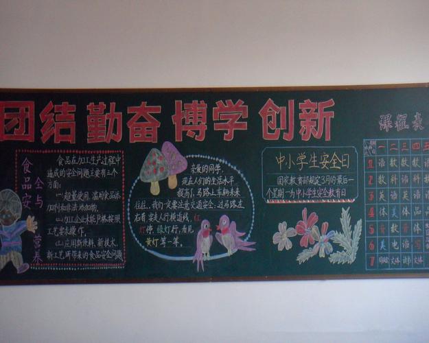 下学期小学黑板报 新学期黑板报图片素材